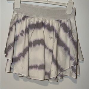 lululemon athletica White and Light Purple Tie-Dye Circle Skirt